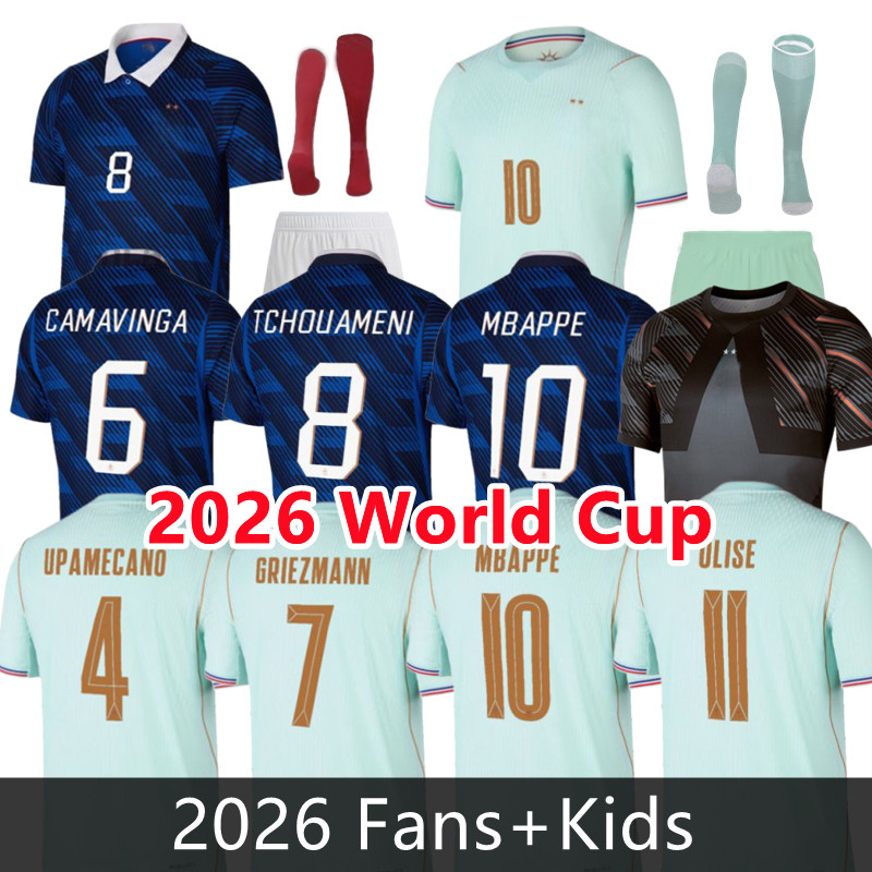 french soccer jersey 26 27 MBAPPE BARCOLA OLISE EKITIKE 2026 DEMBELE Maillots de football shirt equipement de foot Men kids kit enfants France 120TH RUGBY
