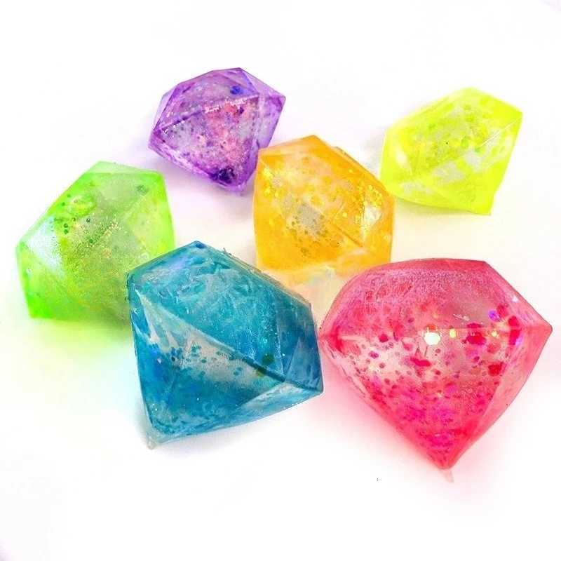 Glittering Diamond Needoh Ice Cubes Stress Vent Ball Slow Rebound Squeeze Toys Stress Relief Kids Adults Antistress Squishy Toy Z260326