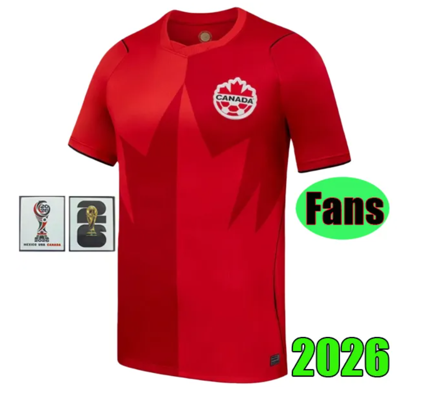 2026 Canada National Team Soccer Jersey Men Women Kids Kit DAVIES J.DAVID LARIN UGBO CAVALLINI MILLAR EUSTAQUIO FRASER Home Football Shirt