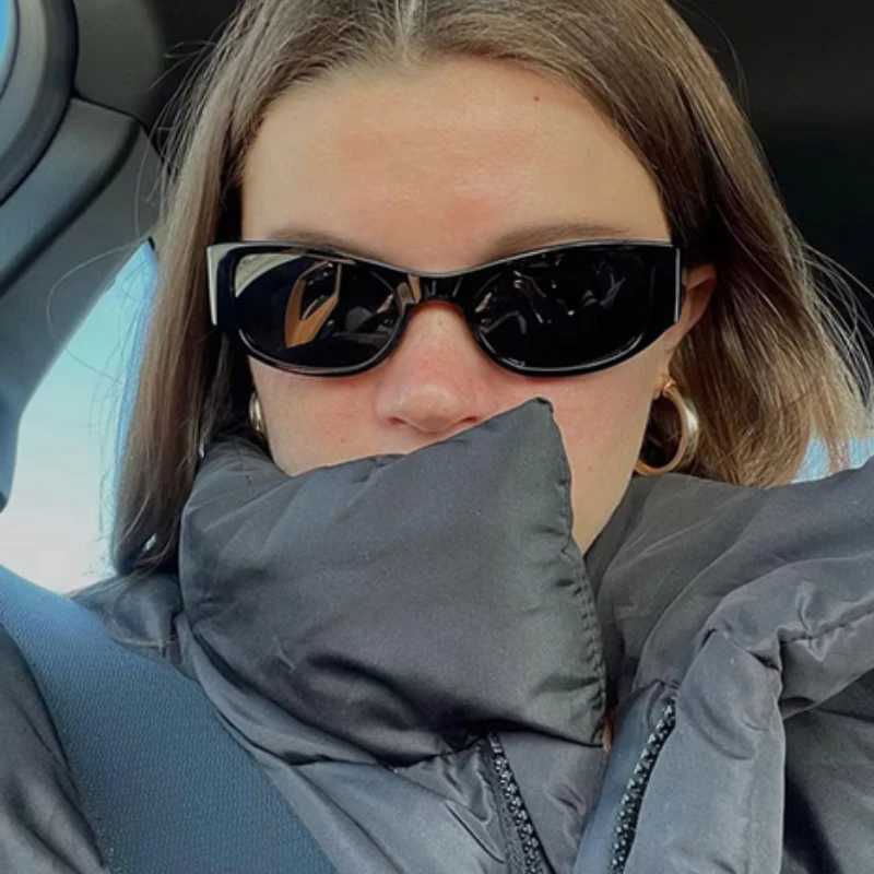 Small Frame Y2K Sunglasses Men Ins Personality Brand Designer Square Sun Glasses Women Futuristic Style Cycling Eyewear Christma D260326