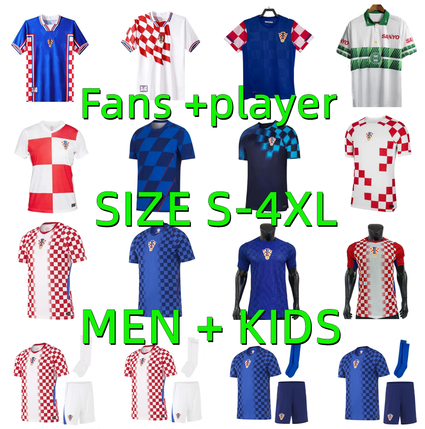 22 23 24 25 26 27 Croatia MODRIC Soccer Jerseys national team 2026 2027 MAJER GVARDIOL KOVACIC SUKER 1998 2010 Croatia Retro Football Shirt player version men kids kit