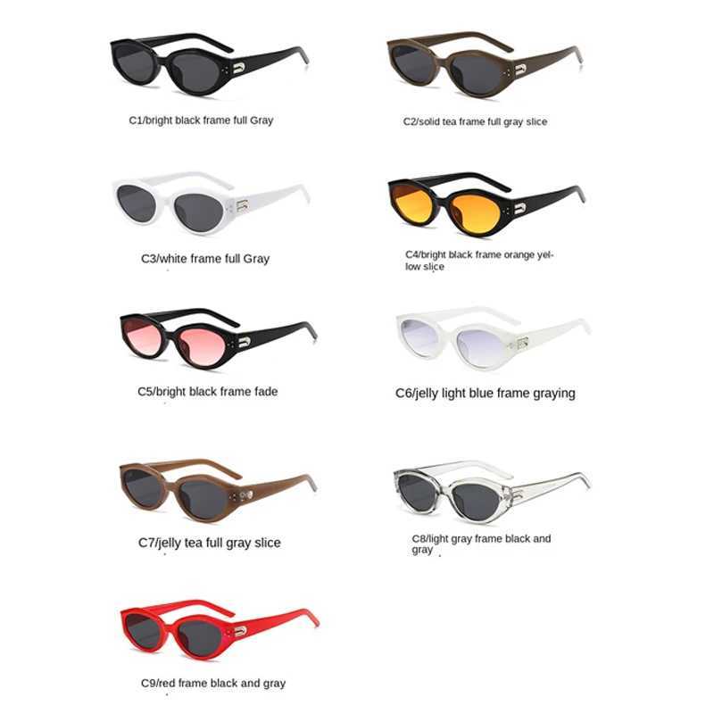 2024 New Women Summer Senior Cat Eye Sunglasses Fashion Korea Street Sunglass Elegant Lady Retro Outdoor Fishing Eyewear UV400 D260326