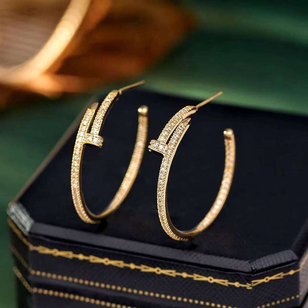 Jewelry Earrings Studs Round Luxury Letter Party High-end Designer Earring Elegant Accessories Everyday Wear Valentines Designer Day Birthday Gift For - view 8