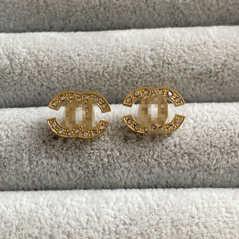 Men Women Designer Studs Earrings With Diamond 316L Stainless Steel Luxury Earrings Fashion Jewelry For Boys Girls