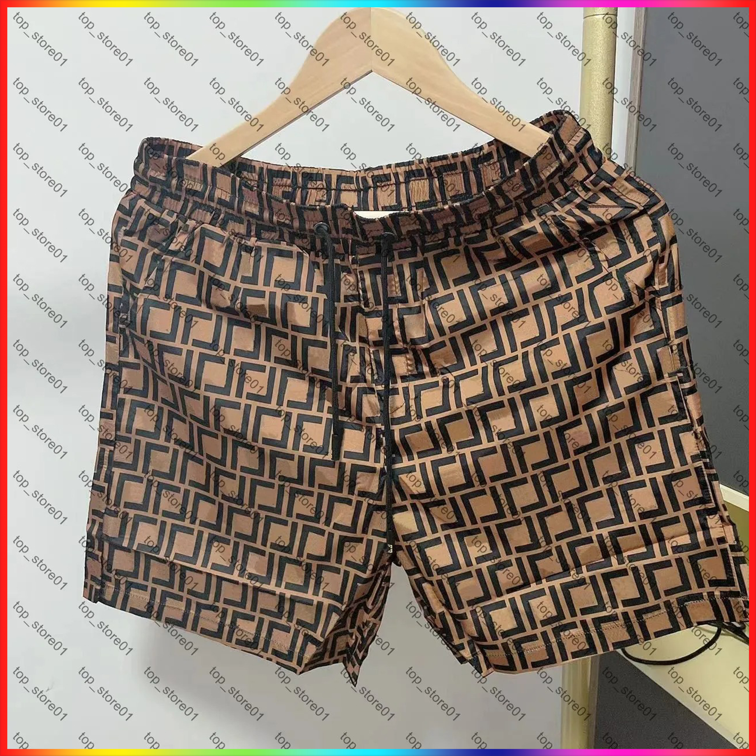 5A Fashion Mens Designers shorts Quick Drying SwimWear Printing 2026 Summer Board Beach Pants plaid stripe swim short quick drying breathable beach short