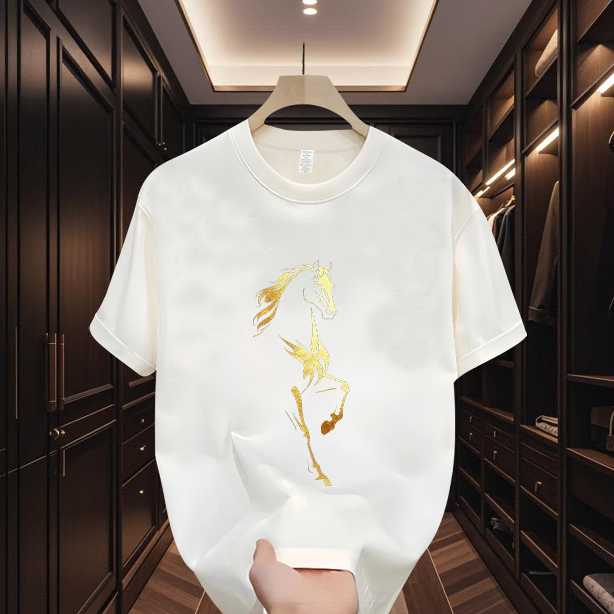 2026 Summer New Arrivals Men's Heavyweight Cotton T-Shirts | Versatile Casual Trendy Oversized Crew Neck INS Tops