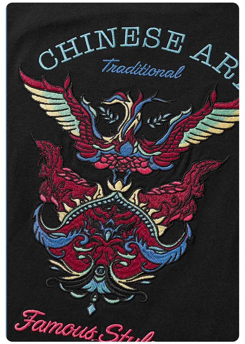 Summer Embroidery T-Shirt for Men New 260g Heavyweight Pure Cotton Short Sleeve Oversize Plus Size Mens Clothing D048 C260326