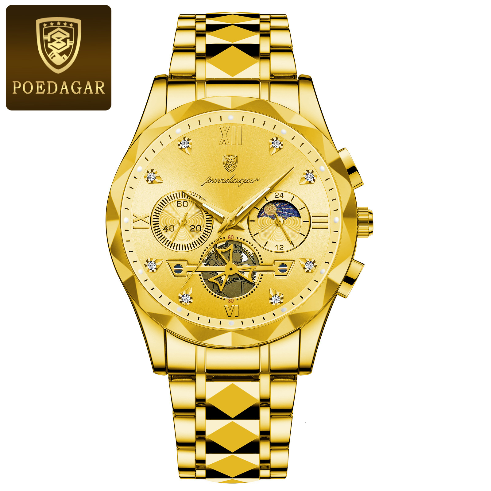 Men's Waterproof Luminous Multi-functional Fashionable High-end Business Watch Designer Watch Quartz Watch Outdoor Sports Watch Luxurious Combina