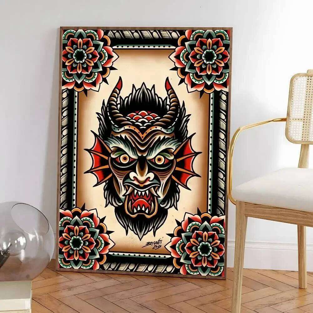 Quiet Wild Tattooed Gir Poster HD Sticky Wall Waterproof Home Living Room Bar Aesthetic Decor 26L0326