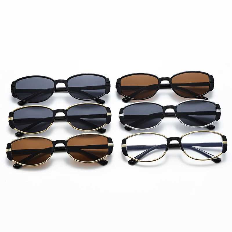 Cycling New Oval Metal Sunglasses Fashion Male Female Brand Designer Sun Glasses Retro Men Outdoor Sports Fishing Goggles D260326