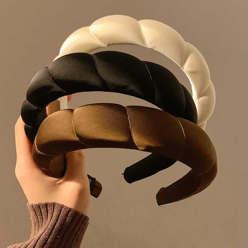 Autumn Maillard Brown Cloud Headband Womens High Skull Top All-Match Face Wash Mask Hairpin Hair Hoop Hair AccessoriesHeaddress D260326