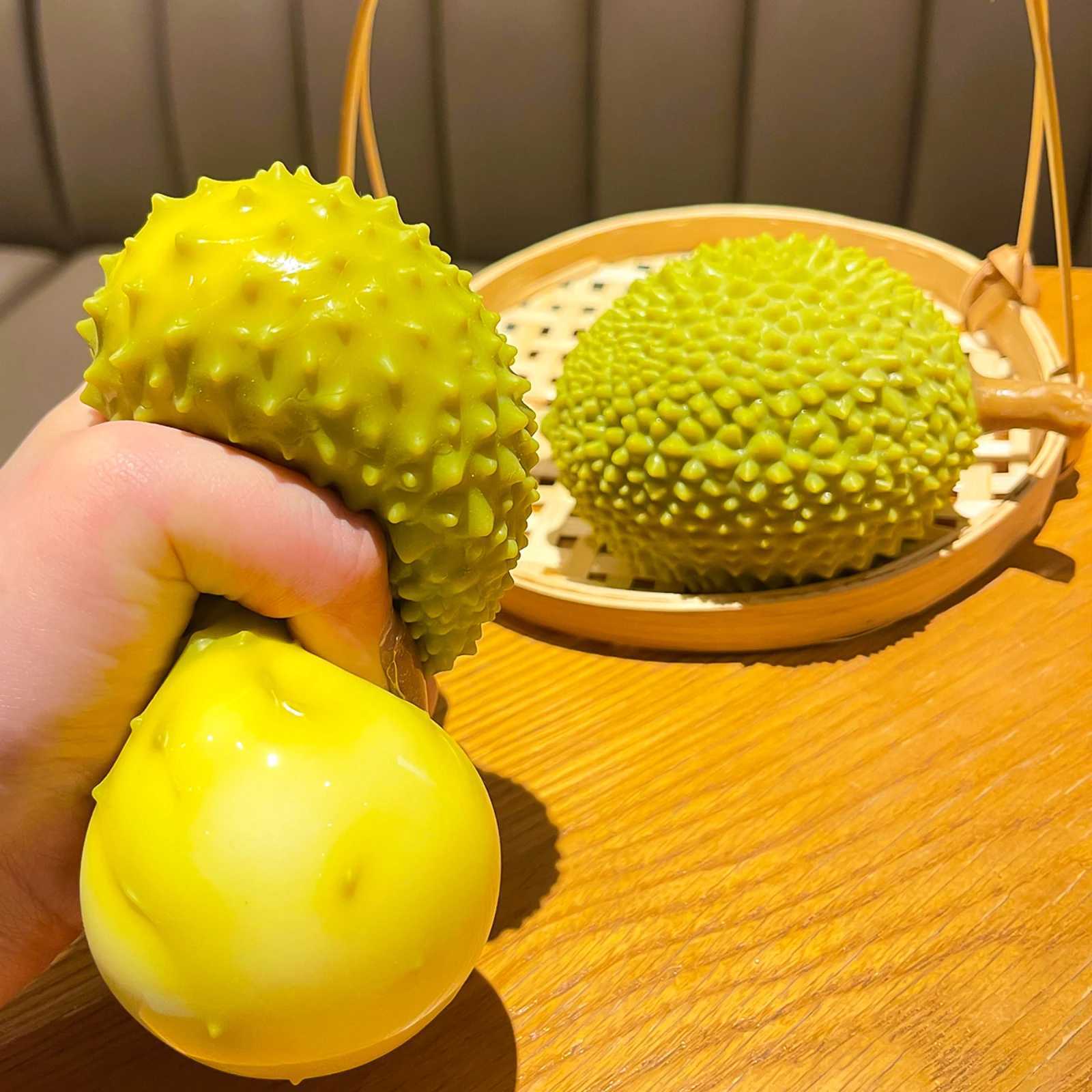 Hot Pick Soft Durian Fruit Squishy Toy Slow Rising Stress Relief for Kids Adults Squeeze Anti-Anxiety Sensory Fidget Toy H260326
