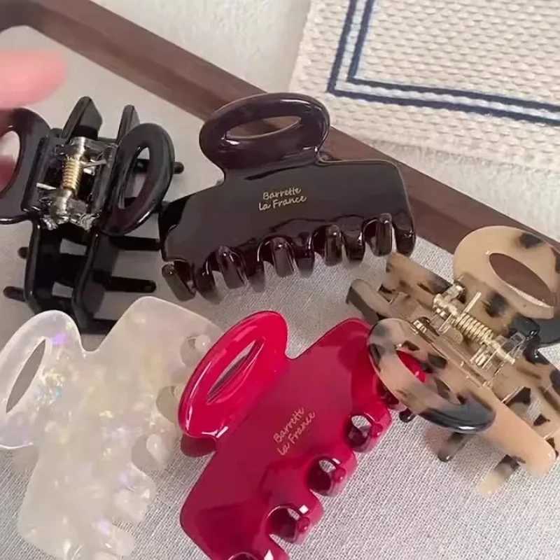 55cm Long Acetate Fiber Hair Clip Red Hair Clip Suitable for Girls and Women As A Hair Accessory Korean Style Fashion H260326