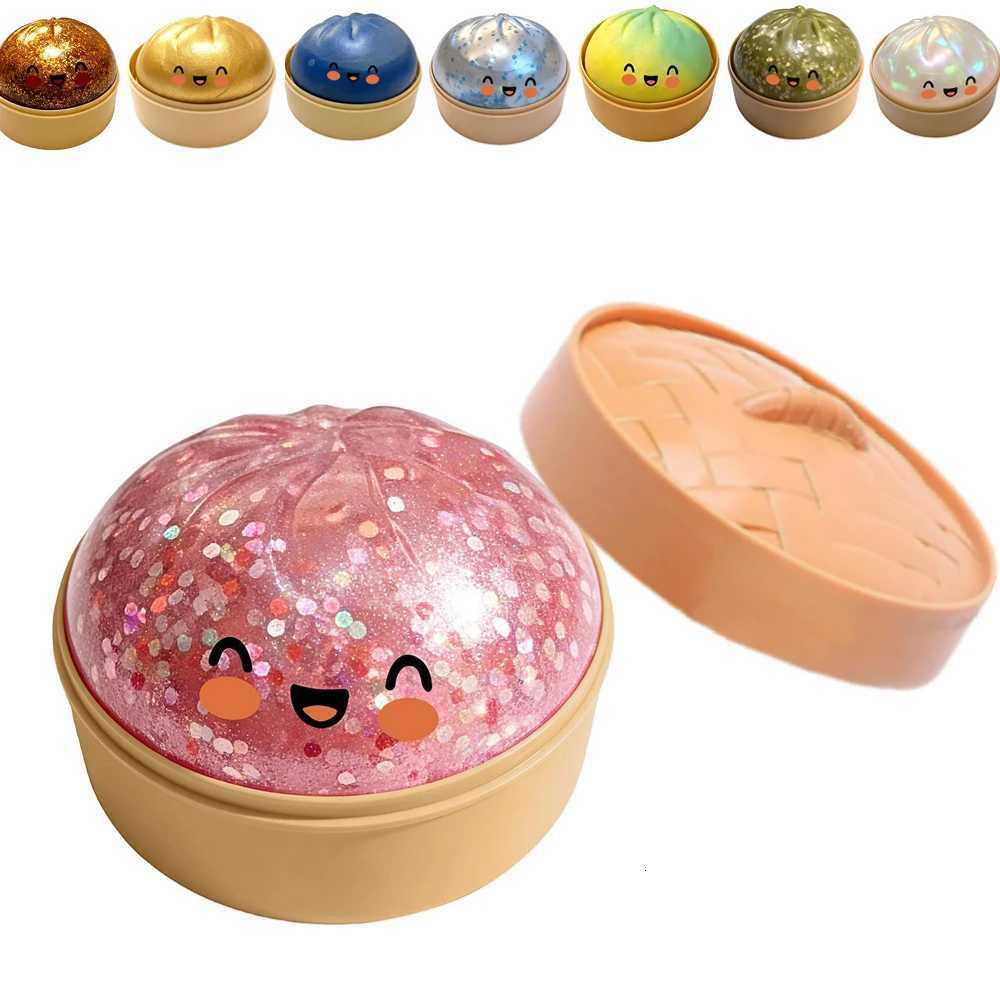Giant Squishies Dumpling Bun Toy Slow Rising Glitter Dumpling Stress Ball Stress Relief Fidget Toy for Home Office Travel Z260326