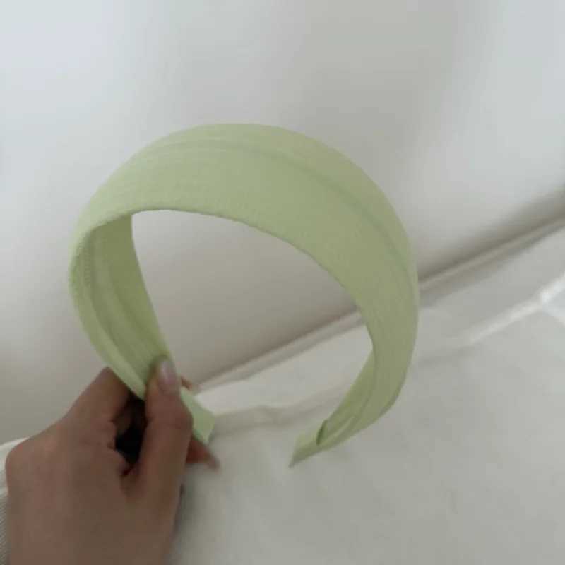 Korean color headband women high cranial top fabric hair accessory daily wear face washing pressure hairpin headgear D260326