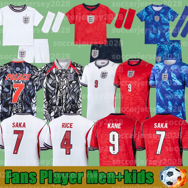england football shirt 26 27 Palace World Cup Kits KANE Soccer Jersey SAKA PALMER RICE FODEN kids Women Goalkeeper England world cup 2026 football kits shorts