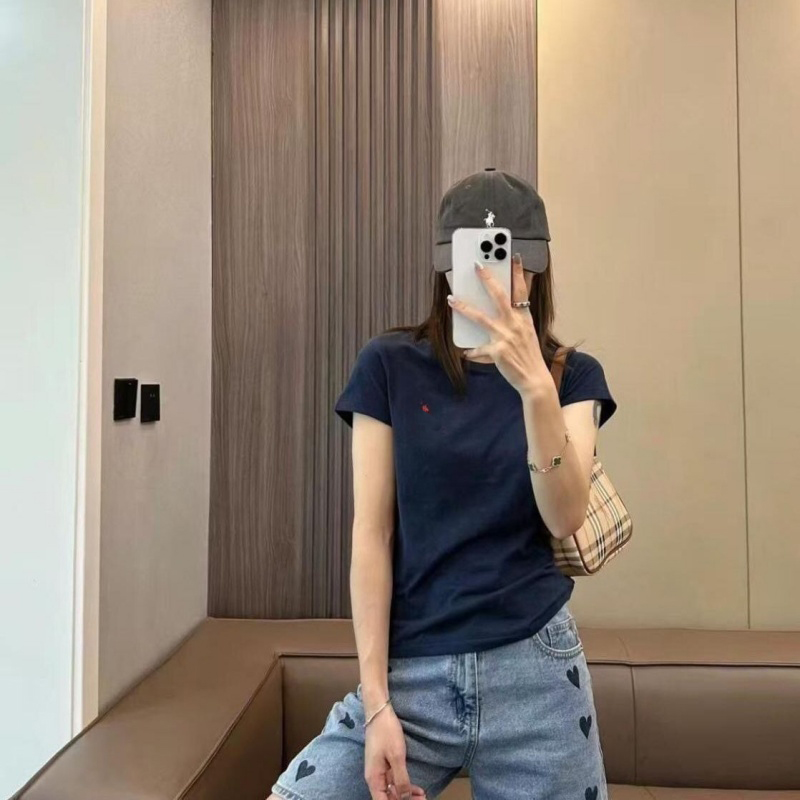 women designer clothes Designer top For Woman Fashion Turtleneck summer Short sleeved shirt Logo Embroidery Coat -15 Basic Lady Jacket Tops DZD2409182