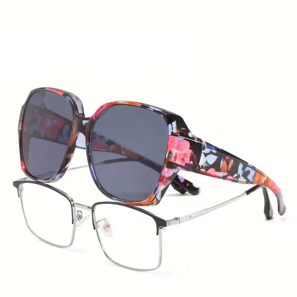 1/2/3PC Sunglasses Fit Over Glasses Polarized for Men Women Wrap-Around Glasses UV400 Protection for Driving and Outdoor T01 D260326