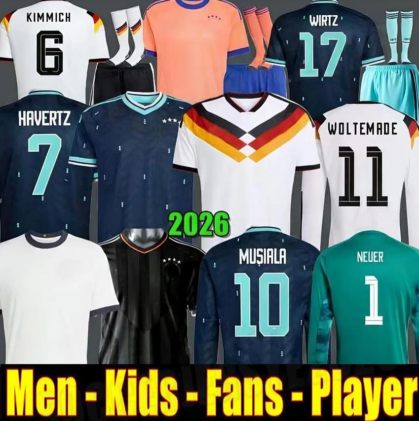 Germany jersey 2026 World Cup 26 soccer jerseys Kit Women football shirts men kids set goalkeeper Deutschland HAVERTZ GNABRY Long