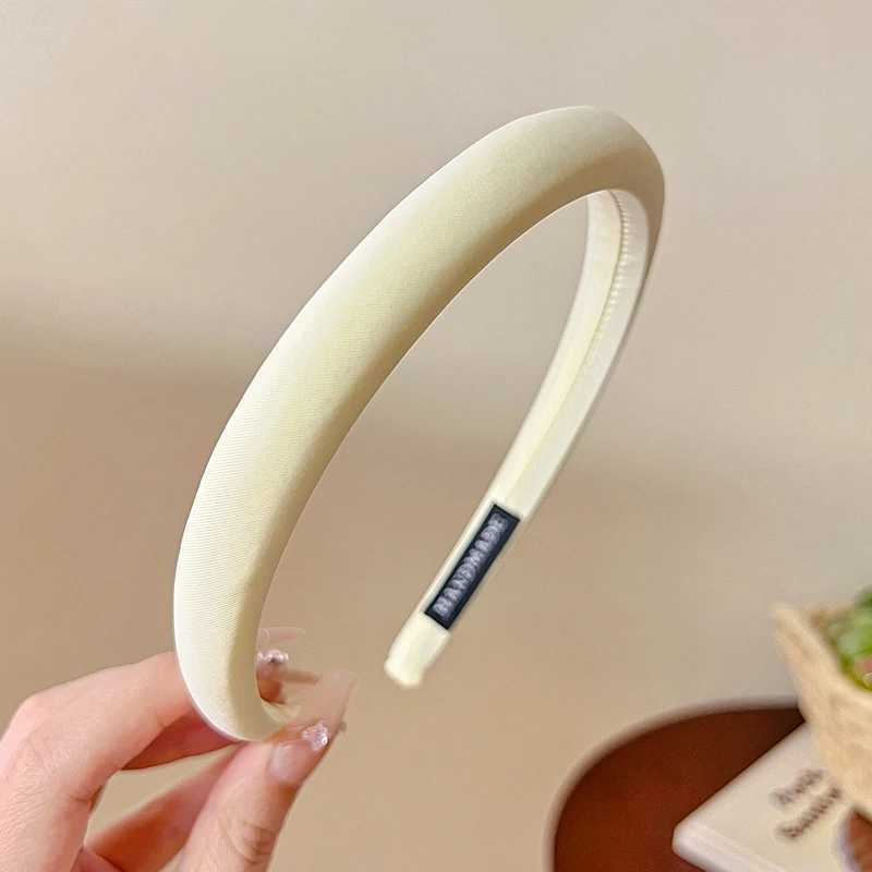 Macaron Color Sponge Headband for Women Narrow Edge Face Wash Hair Band Fashion Girl Simple Hair Hoop D260326