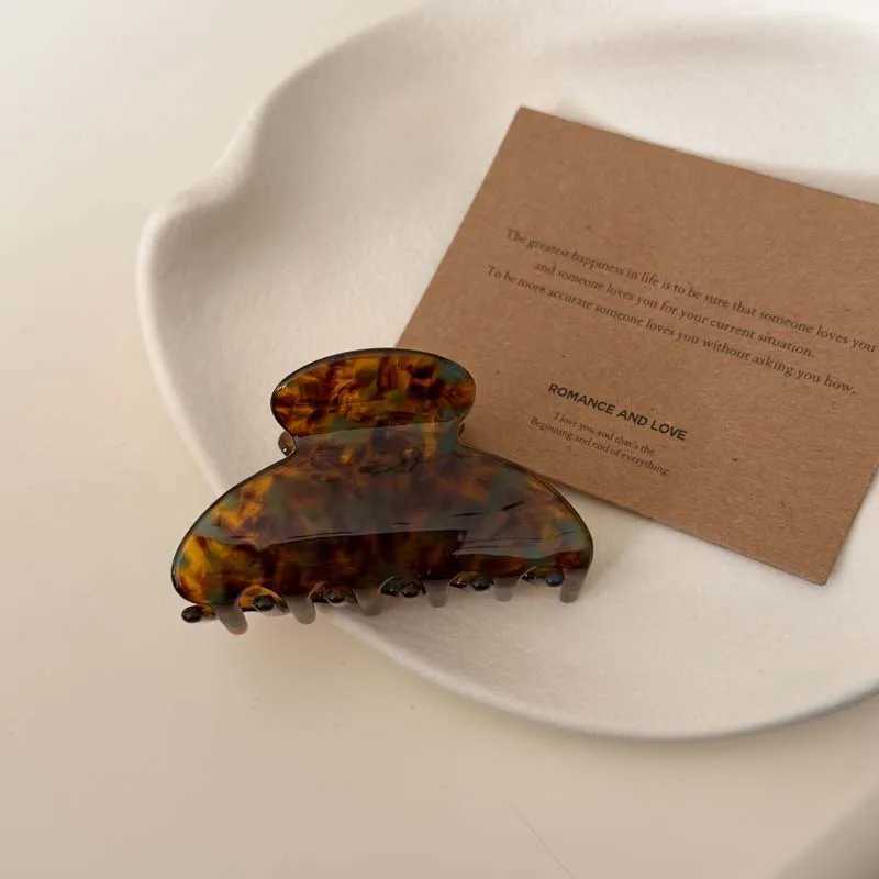 65CM New Korean Woman Advanced Acetate Hair Claw Barrettes Girl Fashion Hair Clips Hair Headwear Lady Hair Accessories Hairpins H260326