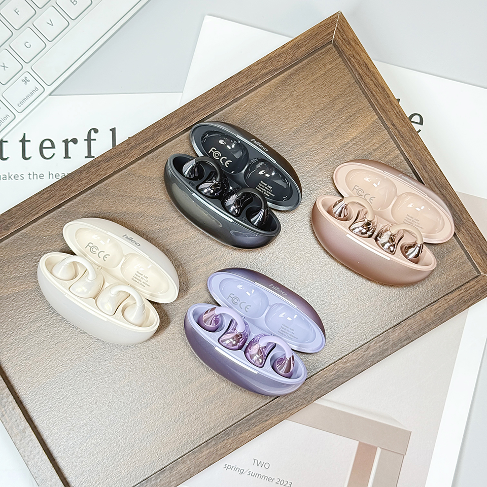 Hi86 V6.0 Wireless Earbuds Ear Clip Headphones RTL8753EFE ENC Noise Canceling Sports Earphones for iPhone 17 16 15 Pro Max Samsung