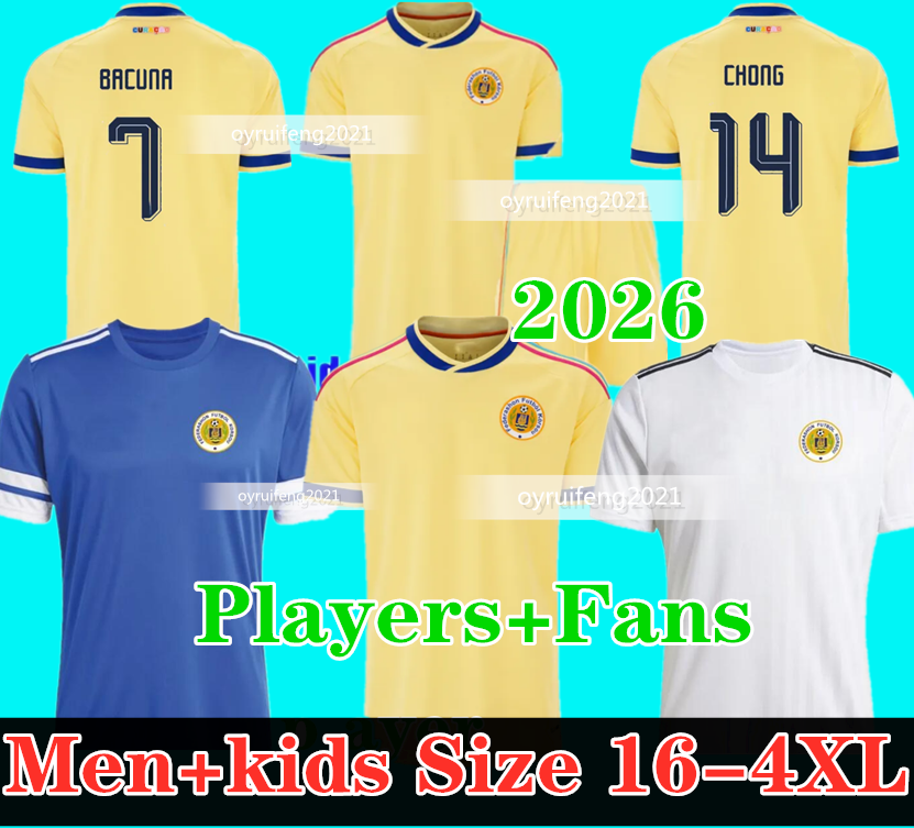 3XL 4XL 26 27 Curacao Soccer Jerseys 2026 2027 Tahith Chong Sontje Hansen Juninho Bacuna Armando Obispo Home Men Kids Football Jersey Shirt Kit