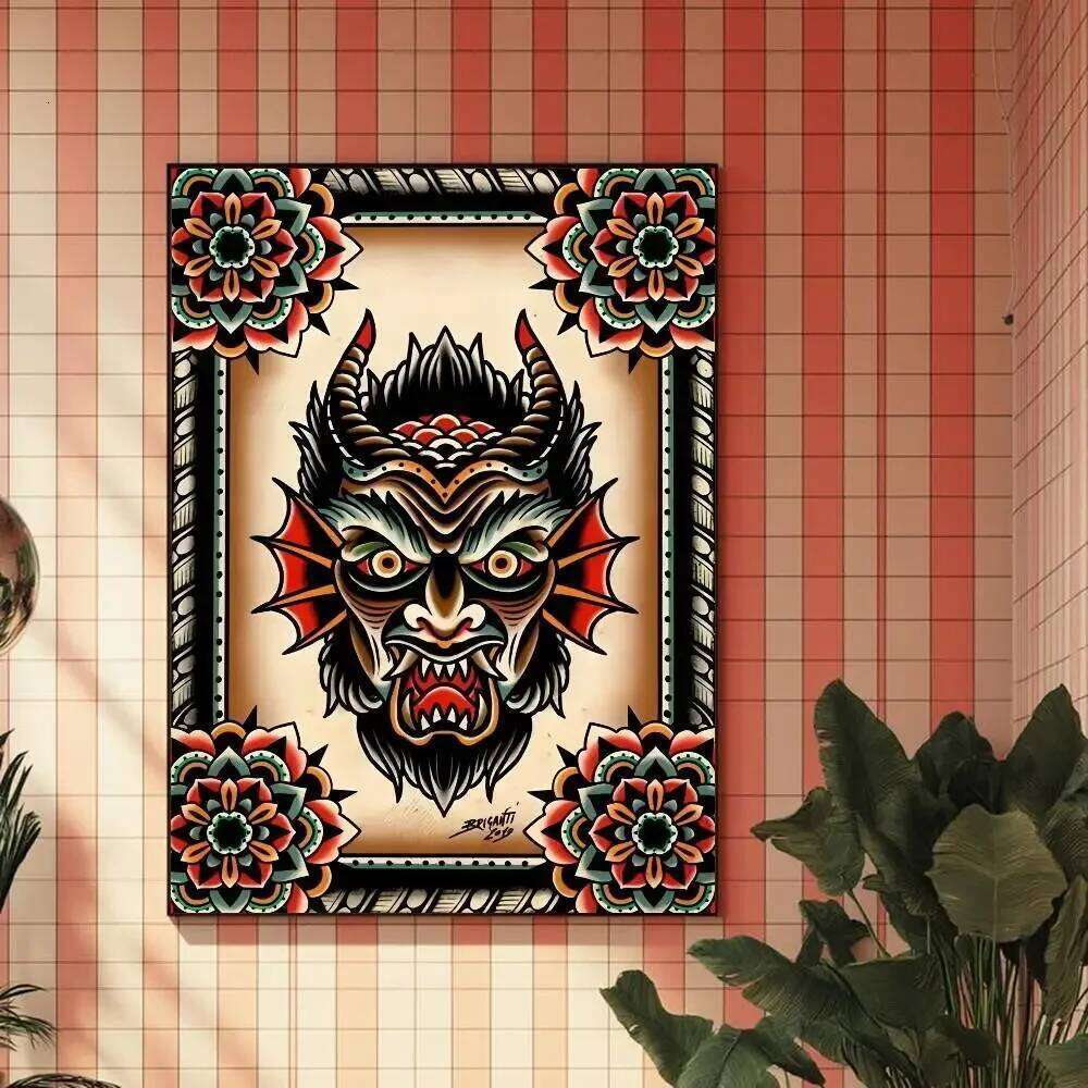 Quiet Wild Tattooed Gir Poster HD Sticky Wall Waterproof Home Living Room Bar Aesthetic Decor 26L0326