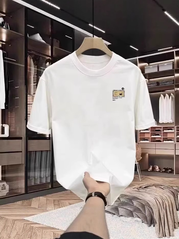 Men's Summer New Arrivals T-Shirts | Creative Geometric Graphic Trendy Versatile Casual Oversized Base Layer Short Sleeve Tops