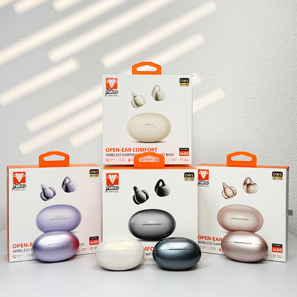 Hi86 V6.0 Wireless Earbuds Ear Clip Headphones RTL8753EFE ENC Noise Canceling Sports Earphones for iPhone 17 16 15 Pro Max Samsung