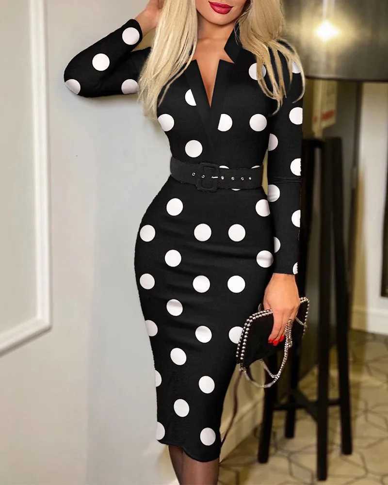 Print V Neck Dress Elegant Short Slve Dress Belted Dress For Spring Summer Womens Clothing X260326