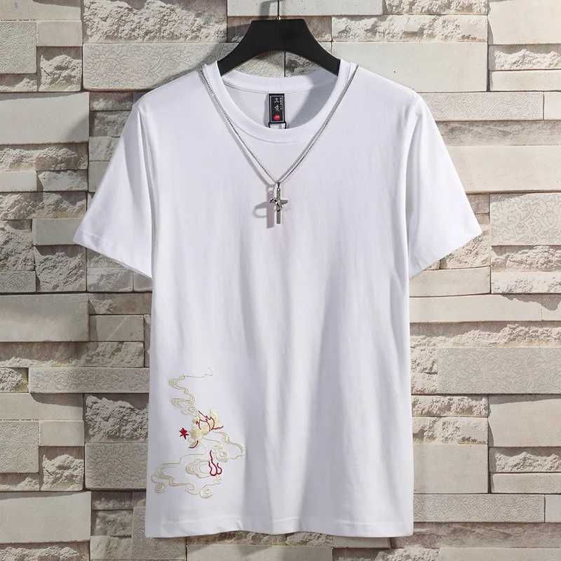 Fashion Embroidery T Shirt Man Phoenix Vintage T Shirt woman Japanese Harajuku T Shirt Cotton Summer Tops Big Size Short Sleeve C260326