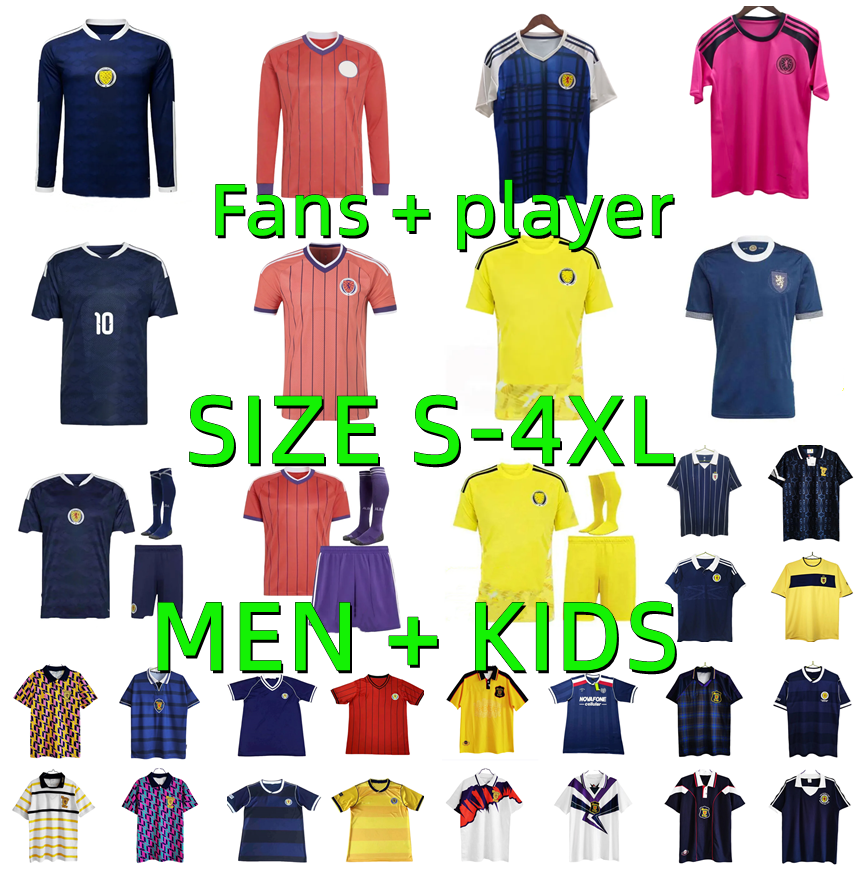 26 27 Scotland Soccer Jerseys 2026 2027 ROBERTSON McTominay McGREGOR SHANKLAND Retro 82 86 88 89 90 92 93 94 96 98 00 02 04 12 14 Football Shirt maillot de Foot men kids kits