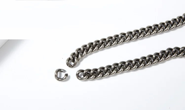 13mm Women Bag Chain Strap DIY Bag Accessories Repairement Parts Bag Clasp Shoulder Bag Chain Buckle Old silver High Quality 260326