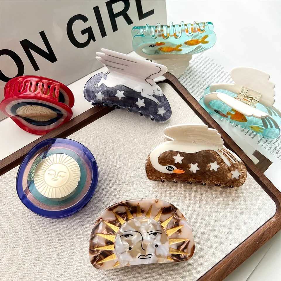 Animal Claw Hair Clips Unique and casual summer family style Acetate handmade High - quality Fashion - trendy H260326
