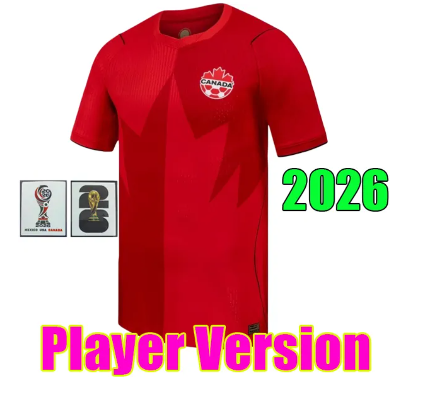 2026 Canada National Team Soccer Jersey Men Women Kids Kit DAVIES J.DAVID LARIN UGBO CAVALLINI MILLAR EUSTAQUIO FRASER Home Football Shirt