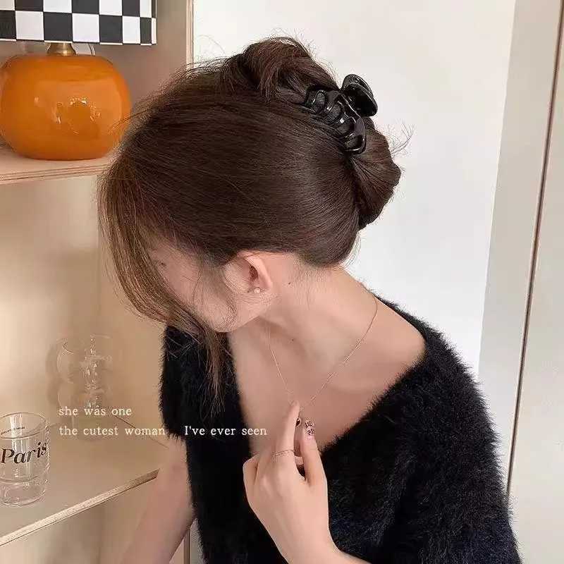Elegant Solid Small Pumpkin Hair Claw For Women Girls Sweet Hair Ornament Claw Clip Hairpin Hair Clip Fashion Hair Accessories H260326