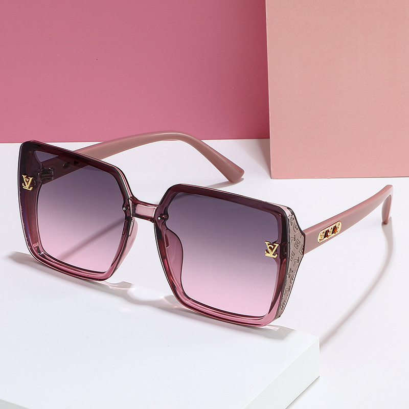 Luxury Brand Designer Sunglasses Lei Jia Unisex LS Sunglasses Fashionable Commuting Square Leather Uv400 Two-Tone Sunshade Glasses
