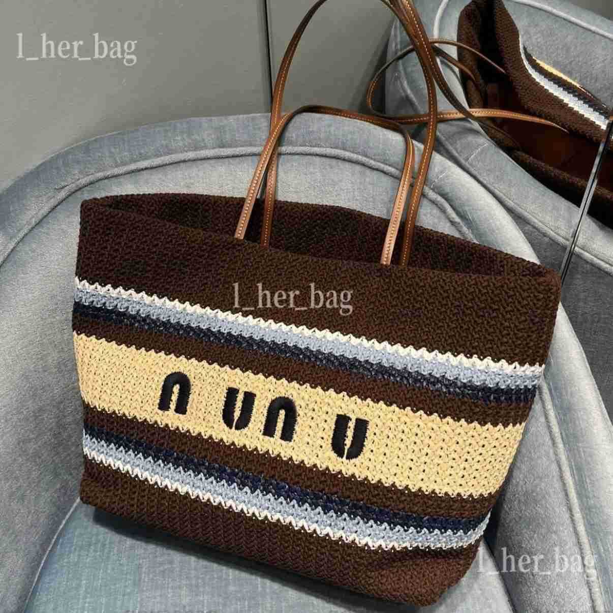 2026 Totes Designer Rainbow Raffia Woven Tote Bag Crossbody Weave Hobo Beach Bag Summer School Handbag Shoulder Beach Travel Handbag shoulder bag wallet Woven bag