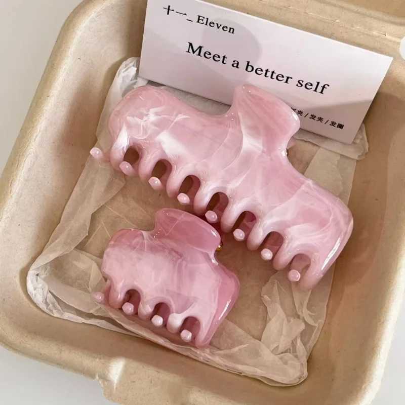 Muweordy 2pcs Ink Wash Pattern Classic Style Hair Claw Elegant Lady Daily Claw Clip Ins Trendy Hair Accessories for Women Girs H260326