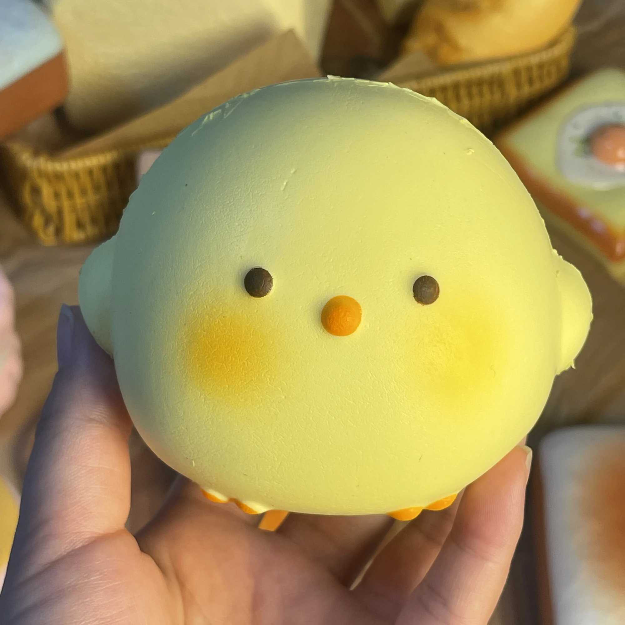 HOT Cute Giant Chick Squishy Toy Slow-Rising Stress Relief Sensory Fidget Toy for Kids and Adults Anxiety ADHD Autism Relief H260326