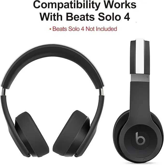 3 in 1 Solo 3/4 Silicone Case Cover SetAnti-Scratch Ear Pad Cover/Shell Cover/Headband Cover for Beats Solo 3/4 HeadphoneT260306