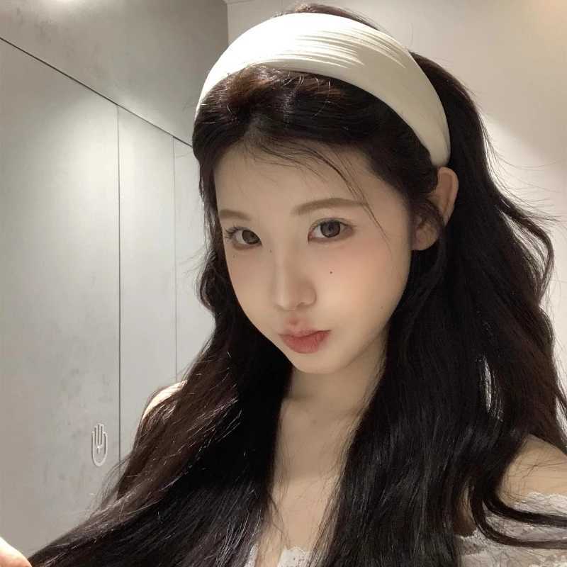 Korean Wide Headband High Crown Design Thick Padded Hair Bands Volume Hair Accessories for Women Daily Fashion Elegance Headwear D260326