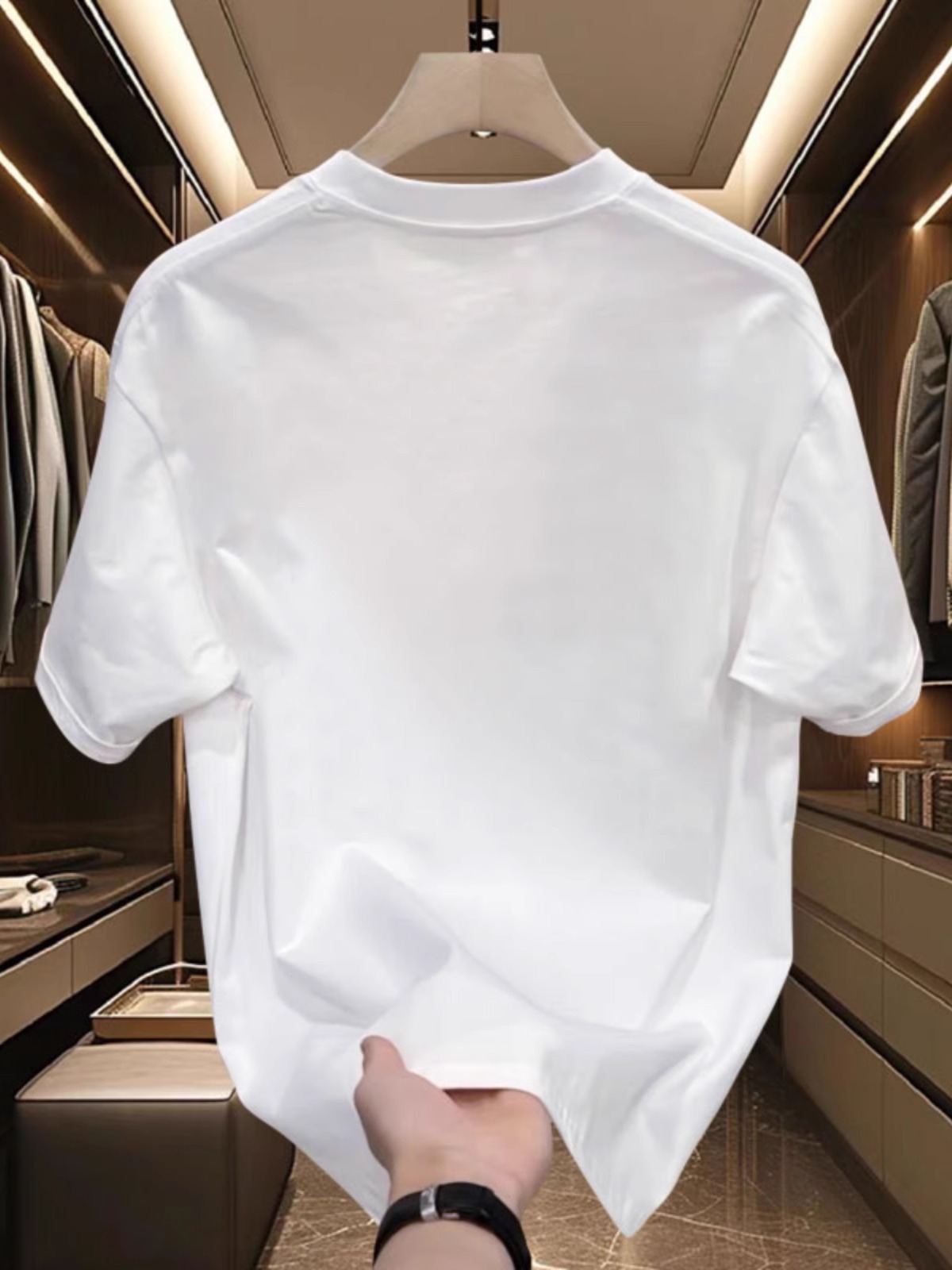 Summer Premium Luxury Heavyweight Cotton T-Shirts | Trendy High-Street Casual Versatile Crew Neck Short Sleeve Tops