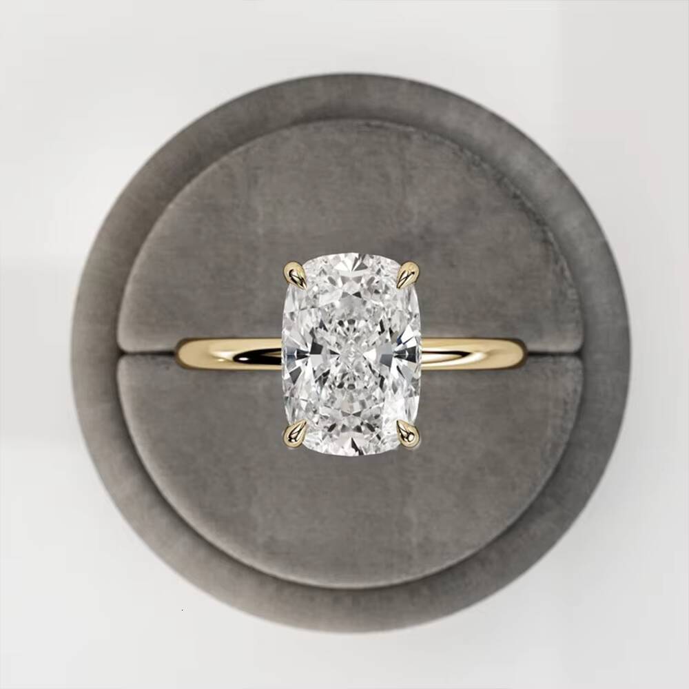 Luxury Jewellery Certified 1CT IGI Radiant Laboratory Grown Lab Created Diamond Ring