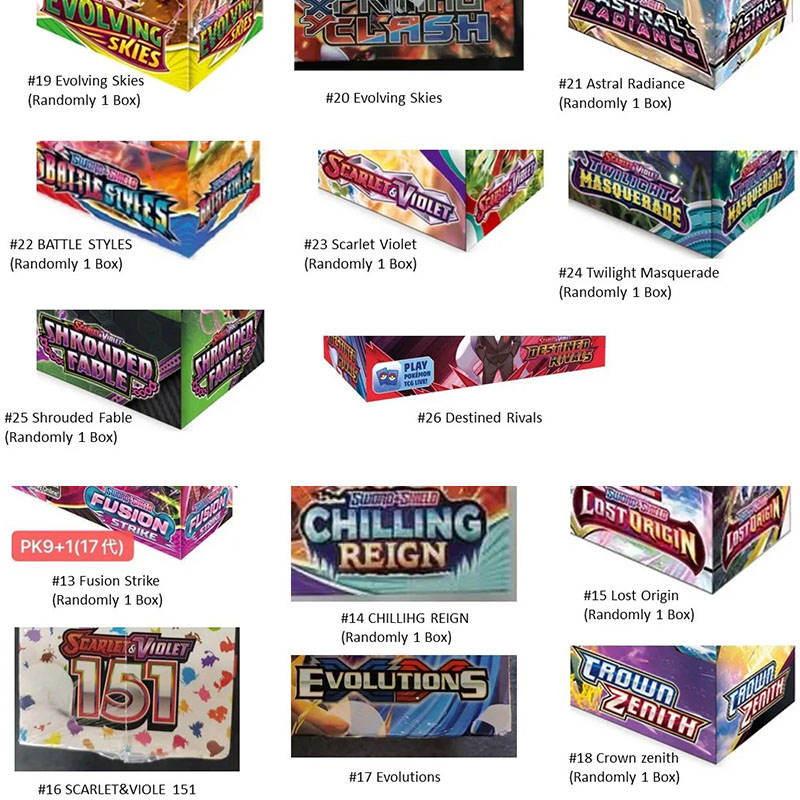 Blind Box Booster Packs Pixie Wholesale 360/Pcs Card Entertainment Collection Board Game Battle Cards