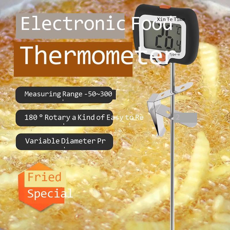 Electronic Instant Read Food Thermometer 180Rotating probe stainless steel thermometer water temperature gauge oil temperature gauge241021