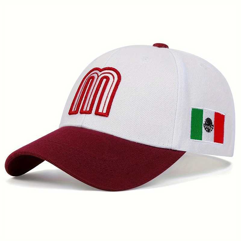 Unisex M Letter Embroidery Baseball Caps Spring Autumn Outdoor Adjustable Casual Hats Sunscreen Hat n05 M260327