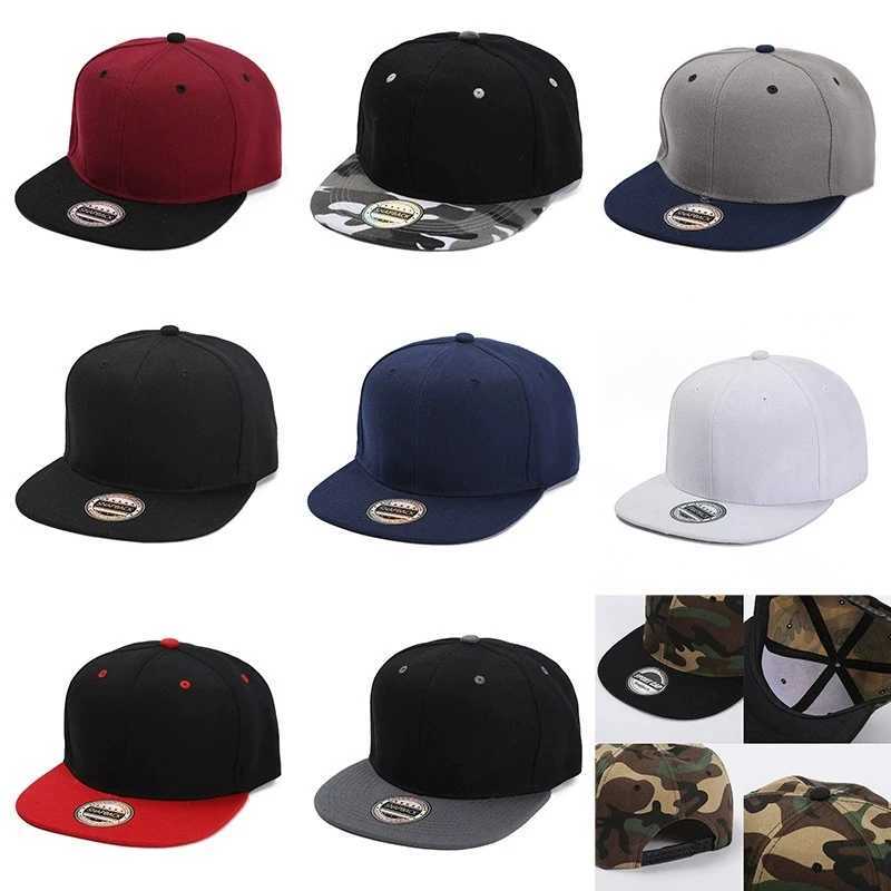 Color-Blocked Flat-Brim Baseball Versatile Sunshade and Sun Protection Hat Outdoor Fashion Unisex Street Hip-Hop Hat M260327