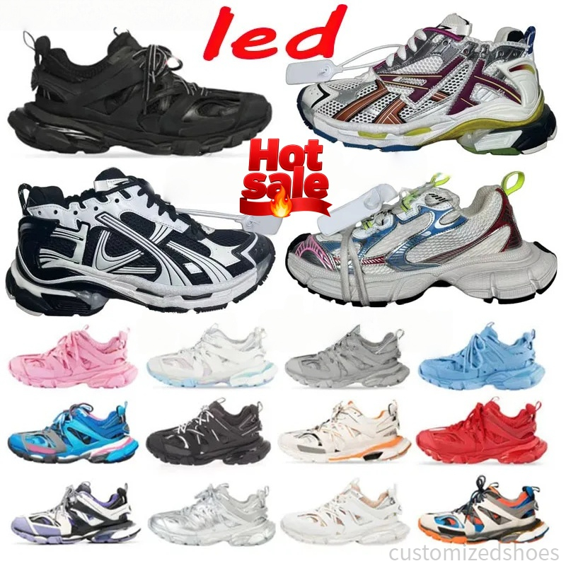 Designer shoes dress shoes designer sneakers women casual mens shoes with box led Platform All Black white Multicolor Pink Daddy men women trainers Tennis Shoes 35-46